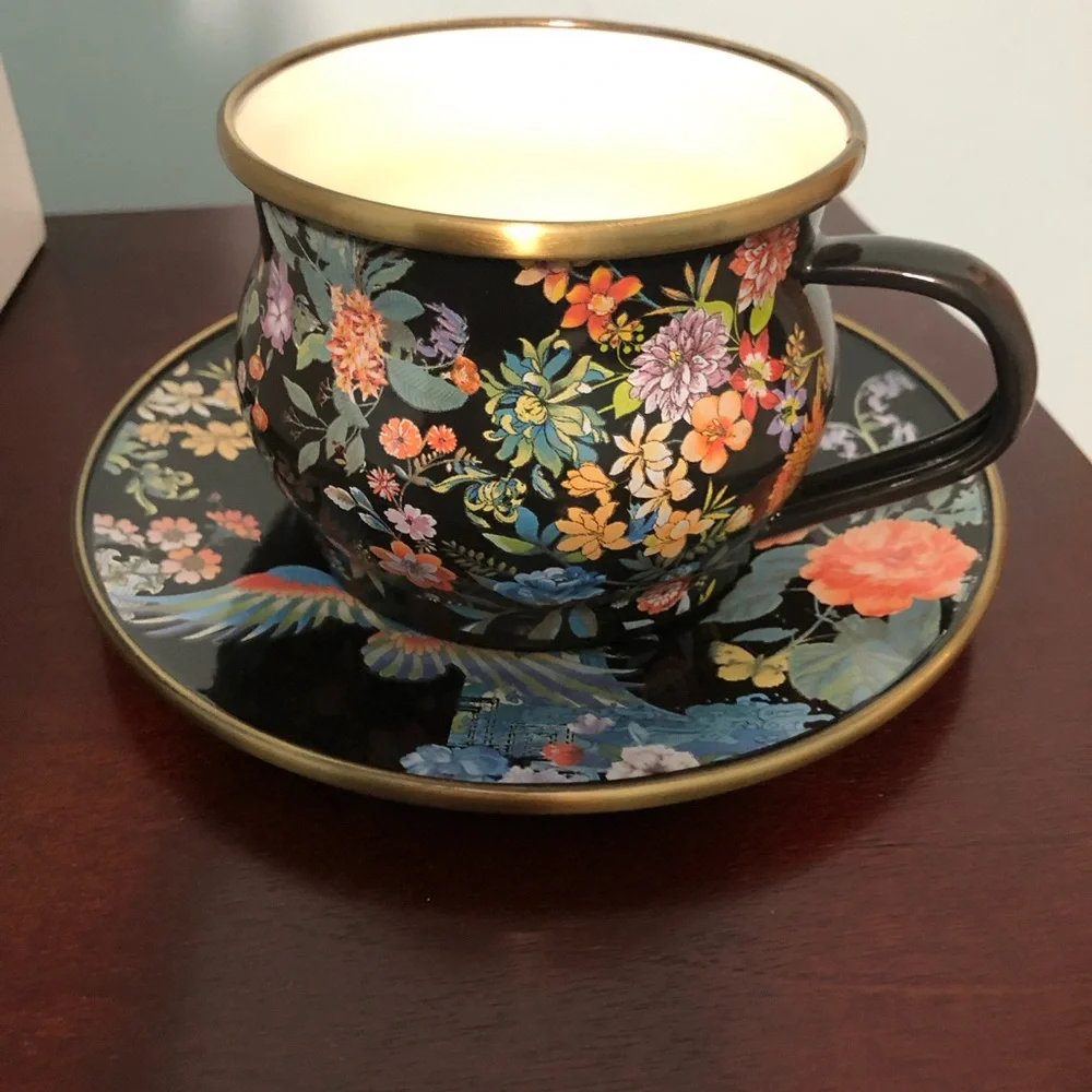 NWT__Johnny Was Limited Edition Enamel Tea Set__NWT - Picture 1 of 14